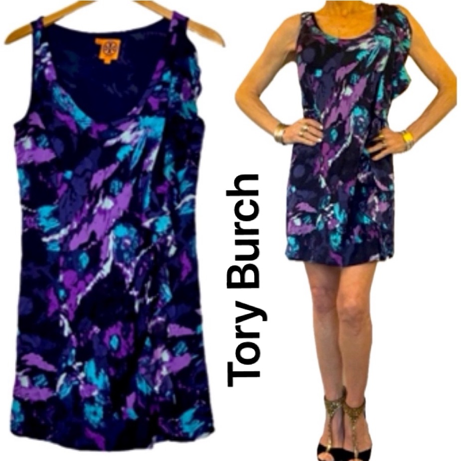Tory Burch Ruffle Front Sheath Dress